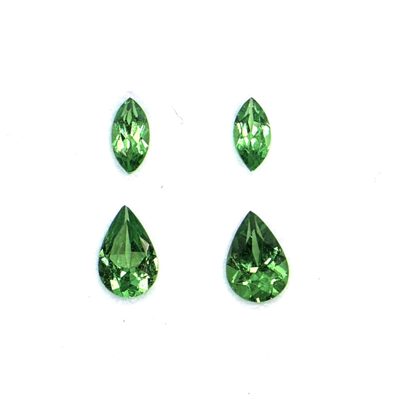 Tsavorite - Pear and Maquise Shaped