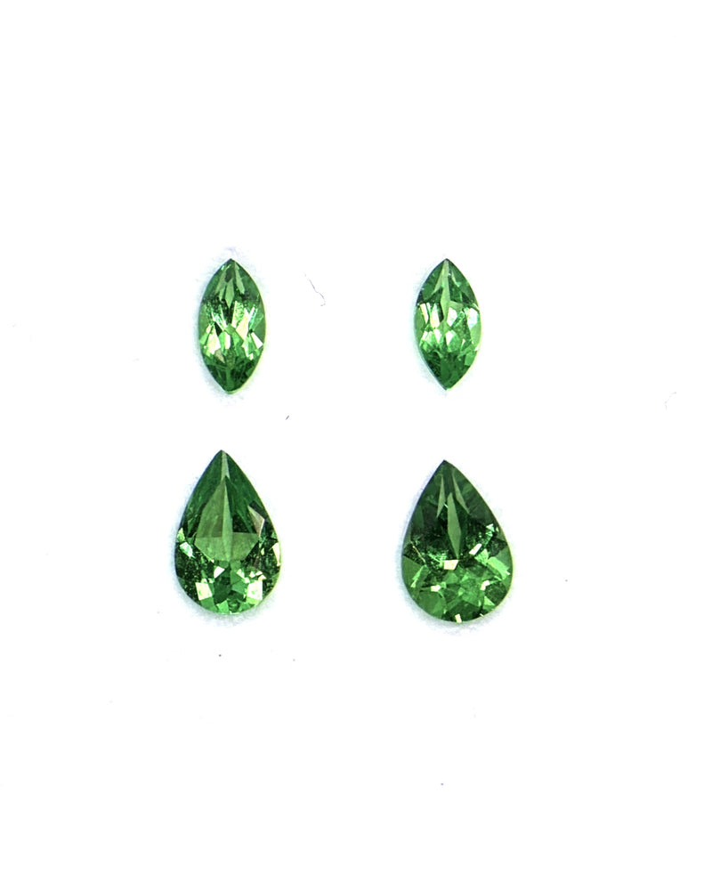 Tsavorite - Pear and Maquise Shaped