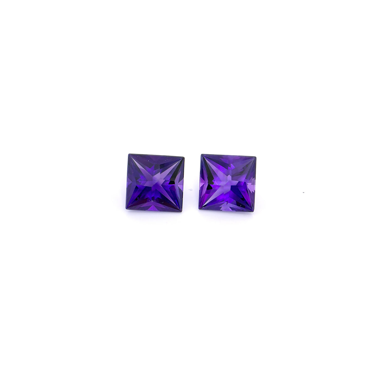 Amethyst - Wobito Fancy Square - 9.9mm (Pair)