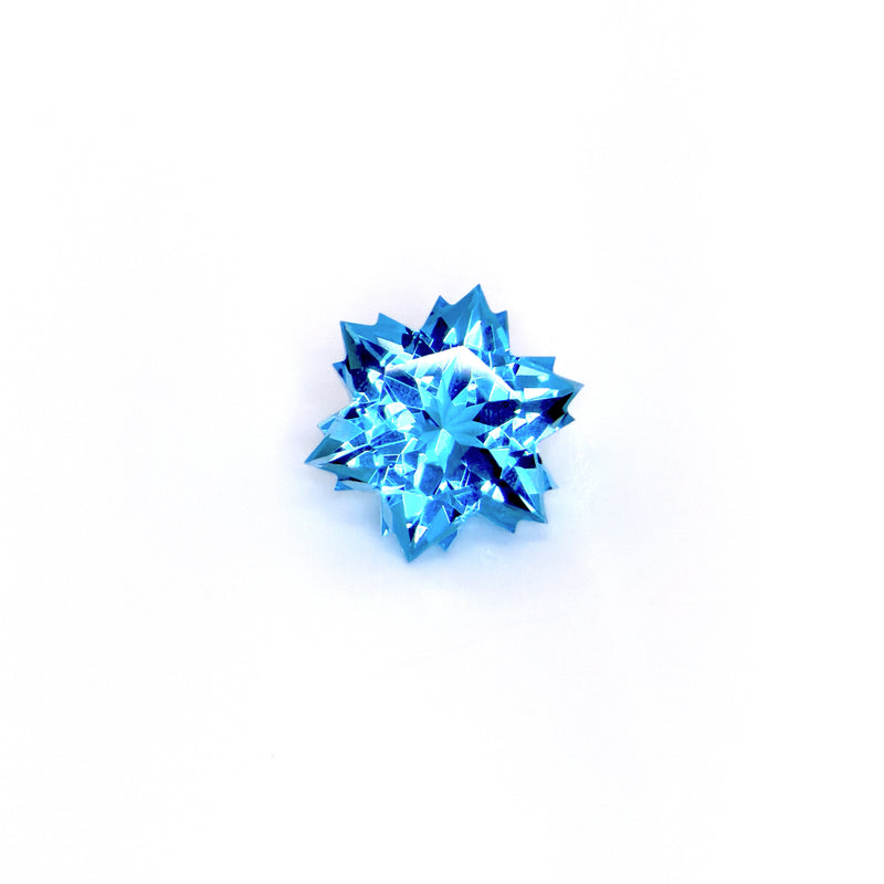 Swiss Blue Topaz - Wobito Snowflake® - 9mm