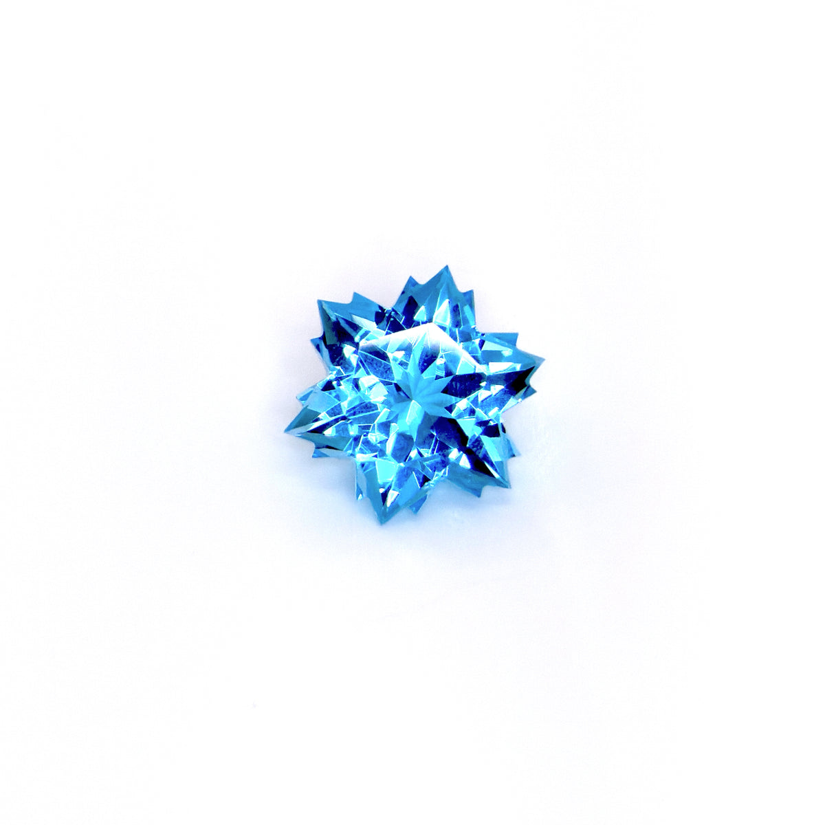 Swiss Blue Topaz - Wobito Snowflake® - 9mm