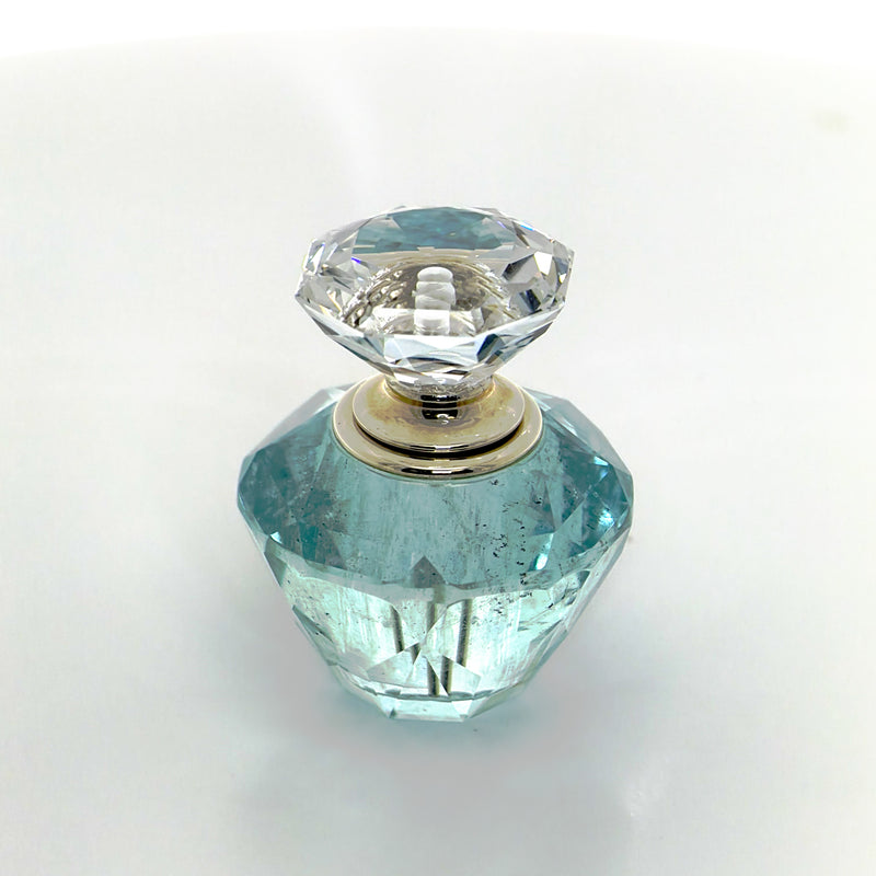 Colourless Topaz and Aquamarine Perfume Bottle