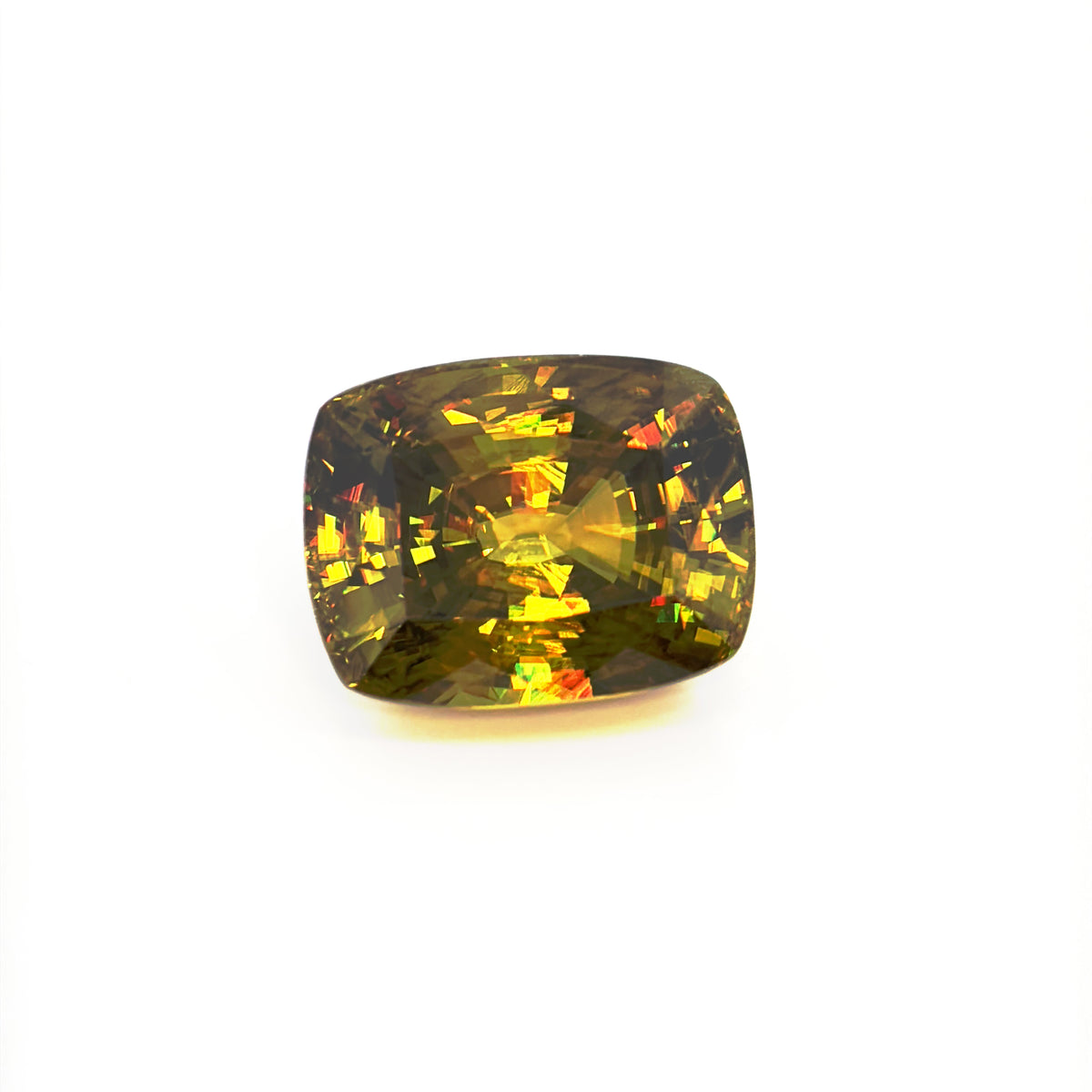 Chrome Sphene - Antique - 18.6x14.5mm