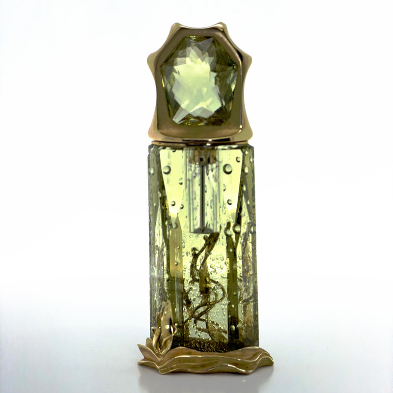 Ukrainian Yellow Beryl Perfume Bottle