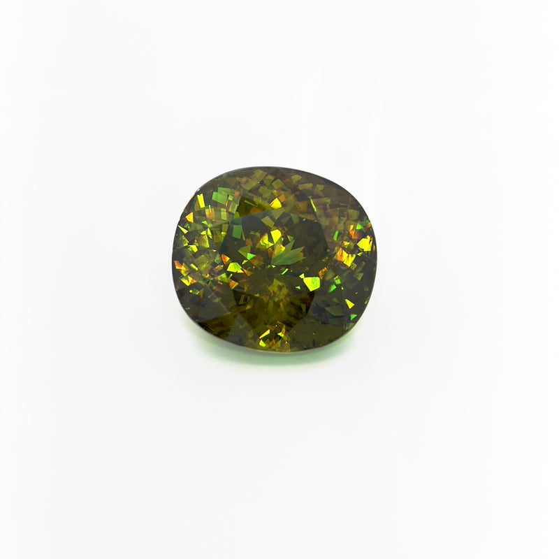 Chrome Sphene - Antique - 21.2x19.5mm