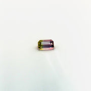 Bi-Coloured Tourmaline - Emerald cut - 10.4x6.6mm