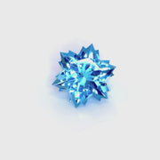 Swiss Blue Topaz - Wobito Snowflake® - 9mm