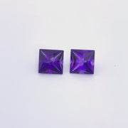 Amethyst - Wobito Fancy Square - 9.9mm (Pair)