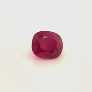 Ruby (Burma) - Cushion, 9.75x8.52x6.07mm
